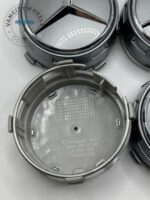 Mercedes-Benz 75mm Gloss Grey Wheel Center Caps - 4pc Set A0004000900 - Image 3