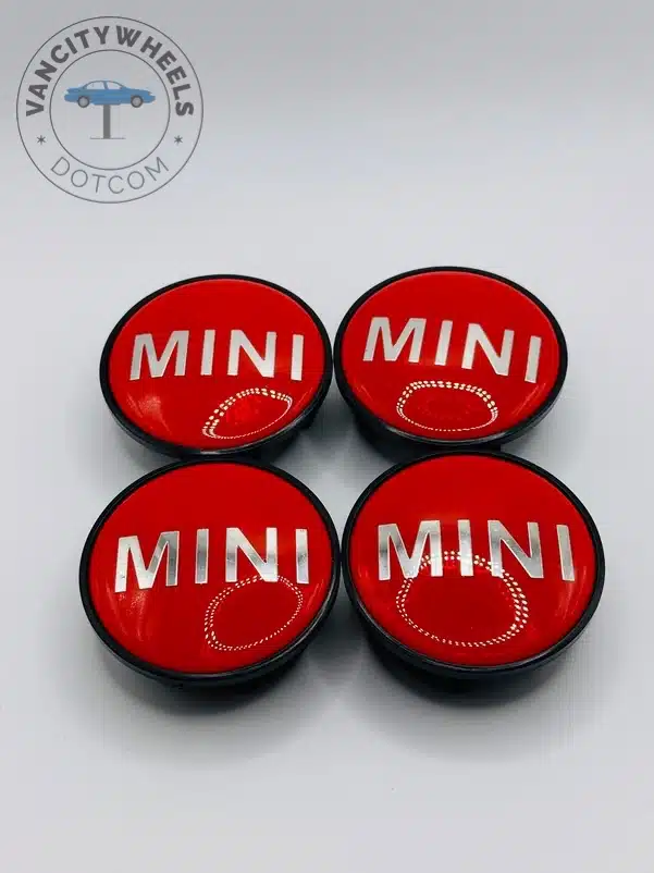 Mini Cooper Red Center Caps