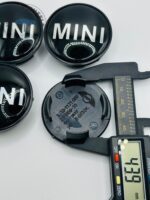 Set Of 4 Mini Cooper Black Alloy Wheel Center Caps 54mm, Center Hub Caps For Mini Cooper 54mm - Image 3