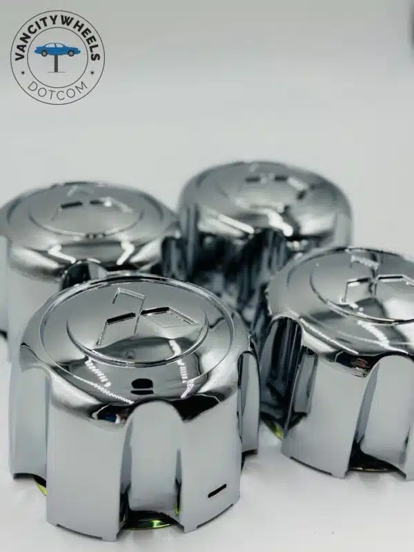 4X New For 1992-2002 Mitsubishi Montero Sport MB816581 Chrome Wheel Center Hub - Image 4