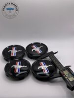 Ford Mustang Wheel Center Caps - 4pcs 75mm Gloss Black Set - Image 4