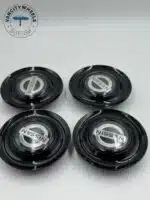 Black Floating Wheel Center Caps For Nissan 183mm (7.22in) - 4pcs