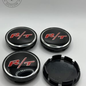 Dodge RT 60mm Black Wheel Center Caps