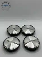 Vossen 60mm Black and Chrome Wheel Center Caps