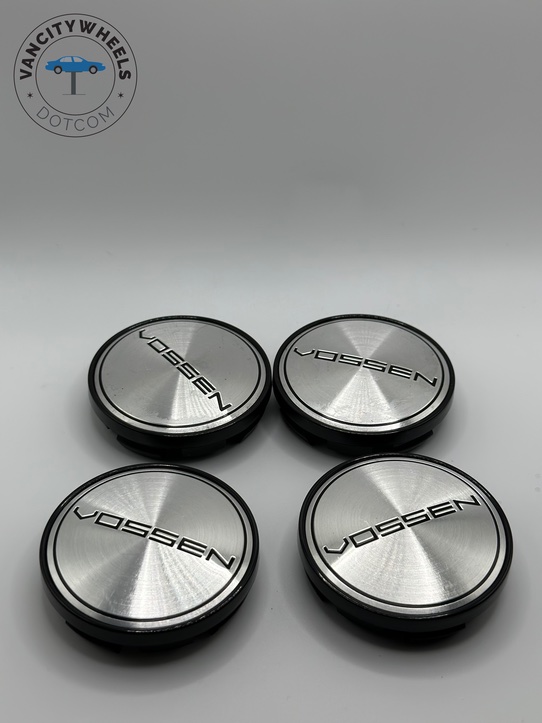 Vossen 60mm Black and Chrome Wheel Center Caps Vossen 60mm Black and Chrome Wheel Center Caps