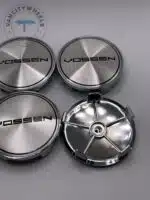 Vossen 68mm Chrome Wheel Center Caps - 4pc Set for Hybrid Forged & CV - Image 3
