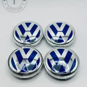 Volkswagen Wheel Center Caps 56mm Blue