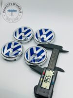 Volkswagen Wheel Center Caps 56mm - Set of 4 Blue & Silver | 1J0601171 - Image 2
