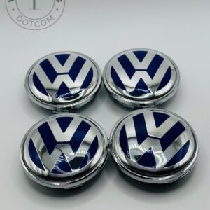 Volkswagen Wheel Center Caps 65mm Blue