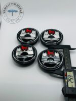 VW Wolfsburg Edition 65mm Black Wheel Center Caps - 4pc Heritage Set - Image 2