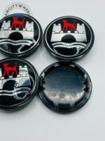 VW Wolfsburg Edition 65mm Black Wheel Center Caps - 4pc Heritage Set - Image 3