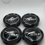 Ford Wolf 75mm Black Wheel Center Caps