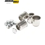 3.19in Removable Top Cap Stainless Push Thru Wheel Center Cap for 3.19in Bore 3.26in Tall - 20274601=[74304+74249]x4 - Image 4