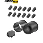 3.19in Open End/Closed Stainless Push Thru Center Caps and 1/2-20 Lug Nuts Sets - 74410[74304MB+74334MB+12228MB] - Image 2
