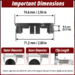 Mercedes-Benz C CL CLA E GLA GLC GLS Class Wheel Center Caps #A22240022009040 75mm 2.94in 4pcs - 20272055 - Image 6