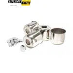 4.88in Stainless Trailer Wheel Center Caps with 4PCS Replacement Removable Top Caps for SUV RV Truck - 20274604=[74303+74249]x4 - Image 3