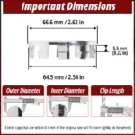 BMW Series 1 2 3 4 5 6 7 M X Z Wheel Center Caps #36136783536 66.6mm 2.62in 4pcs - 20272058 - Image 5