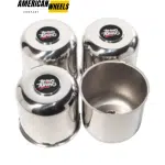 5.15in Stainless Trailer Push Thru Center Caps for 5.12" Bore 4.95" Tall Top Removable Hub Cap - 20260023=[74316+20970]
