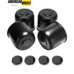 4.88in Stainless Trailer Wheel Center Caps with 4PCS Replacement Removable Top Caps for SUV RV Truck - 20274604=[74303+74249]x4