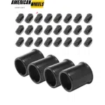 3.19in Open End Push Through Center Caps and 1/2-20 Lug Nuts Sets for Trailer Rims - 20274417MB=[74313MB+12228MBx6]