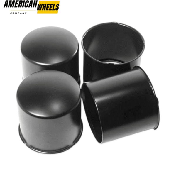 2 Open 2 Closed Top Curved 5.15in Stainless Push Through Center Caps for 5.15" Bore 4.69" Tall - 20274367=[74315+74361]x2 - Image 3