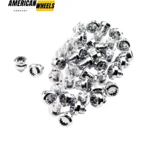 100pcs 12mm Universal Decoration Wheel Rivets Nuts for 7.5mm Bore Rim Lip Rivets - 23112189CH