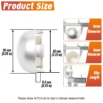 Toyota 4Runner Sequoia Tundra Tacoma Wheel Center Caps #PTR20-34071 85mm 3.35in 4pcs - 20272048 - Image 5