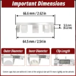 BMW Series 1 2 3 4 5 6 7 M X Z Wheel Center Caps #36136783536 66.6mm 2.62in 4pcs - 20272058 - Image 6