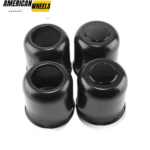 4.25in Push Through Stainless Center Caps for Truck Trailer 2x Closed 2x Open End - 74325MB=[74311MB+74312MB]