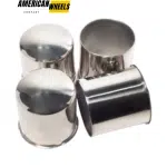 2 Open 2 Closed Top Curved 5.15in Stainless Push Through Center Caps for 5.15" Bore 4.69" Tall - 20274367=[74315+74361]x2 - Image 4