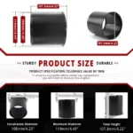 4.25in Stainless Steel Push Thru Center Caps 2 Open 2 Closed for Truck Trailer Axles - 20274372=[74357+74332]x2 - Image 7