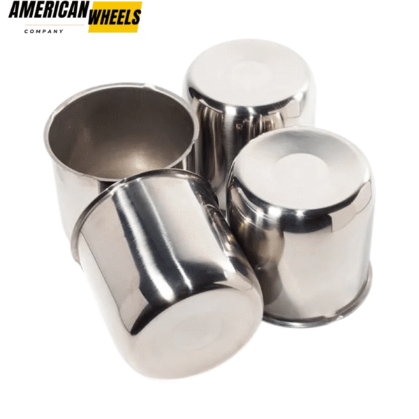 Stainless Corrosion Resistant 4.88in Push Thru Trailer Wheel Center Caps for 4.88in Bore RV Truck Rims - 20274358 - Image 7