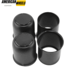 3.19in Push Through Center Caps Stainless Steel 2x Closed 2x Open End for Trailer Hub Cap - 74345MB=[74334MB+74304MB]x2