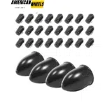 80mm 3.15in Trailer Bullet Push Through Center Caps and 1/2-20 Lug Nuts Sets - 20274416[74335+12228x6] - Image 2