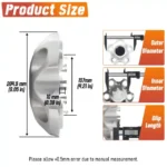 Toyota Tundra Sequoia 18" 5-Spoke Wheel Center Caps 42603-0C051 205mm 8.05in - 20274261SV - Image 5