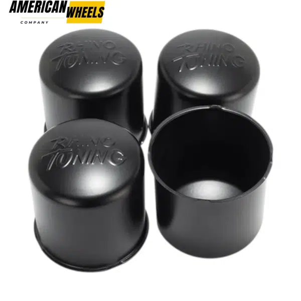 RhinoTuning 4.25in Stainless Curved Push-Thru Trailer Center Hub Cap for 4.25in Bore - 20274357 - Image 2