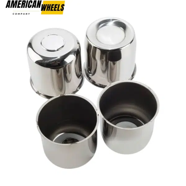 5.15in Push Thru Wheel Center Caps 2x Detachable Top Cap 2x Closed for Trailer Hub Cap - 20274324=[74316+74308] - Image 3