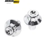 100pcs 13.8mm Universal Chrome Wheel Edge Rivets Nuts for 6.3mm Hole Lip Screw Rivets - 23112231CH - Image 2