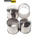 Stainless Steel Push Thru Center Caps 2 Close 2 Open Combo for 4.25in Trailer Rim Center Bore - 20274353=[74332+74338]x2 - Image 2