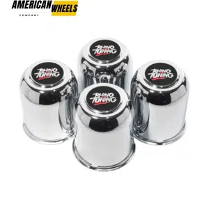3.74in Push-Thru Center Caps with Removable Top Cap for 3.74'' Trailer Bore 3.85'' Tall - 20260021CH=[74072+20970]x4