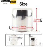 5.15in Push Thru Wheel Center Caps 2x Detachable Top Cap 2x Closed for Trailer Hub Cap - 20274324=[74316+74308] - Image 4