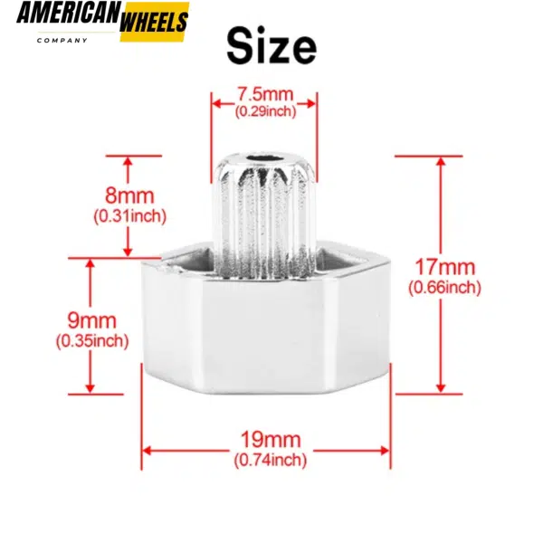 100pcs 19mm Rim Lip Rivets Decoration Replacement for 7.5mm Bore Hub Rivets - 23112225 - Image 5