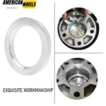 108mm 4.25in ID: 78mm 3.07in High-Quality Silver Aluminum Alloy Hub Centric Ring - 23137015 - Image 3