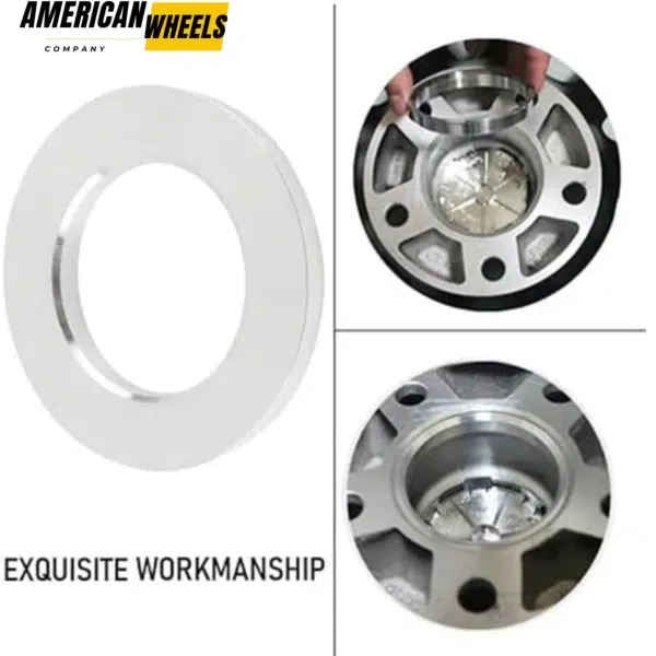 108mm 4.25in ID:67mm 2.64in Aluminum Hub Centric Rings for Aftermarket Wheel Refit - 23137013 - Image 3