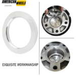 106mm 4.17in ID: 78mm/3.07in Aluminum Hub Centric Rings Brushed Surface Texture - 23137012 - Image 3