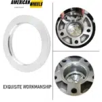 106mm 4.17in ID: 78mm/3.07in Aluminum Hub Centric Rings Brushed Surface Texture - 23137012 - Image 3