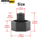 100pcs 19mm Rim Lip Rivets Decoration Replacement for 7.5mm Bore Hub Rivets - 23112225 - Image 6