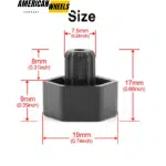 100pcs 19mm Rim Lip Rivets Decoration Replacement for 7.5mm Bore Hub Rivets - 23112225 - Image 6