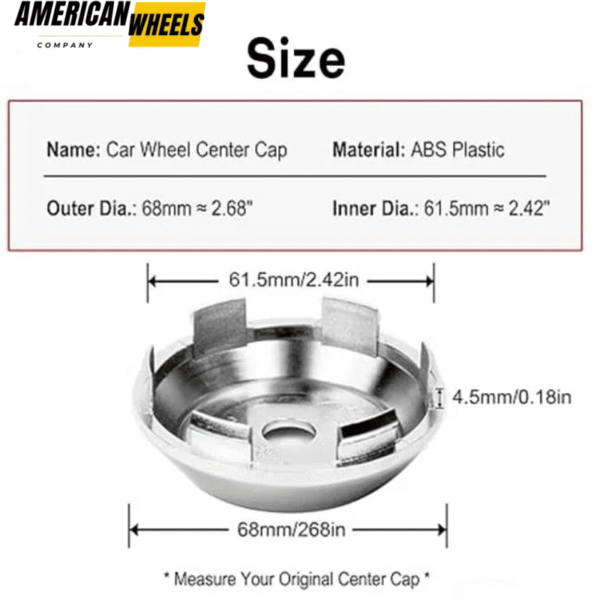 Rota Slipstream Konig Feather Advan RS-II XXR 005 Wheel Center Caps 68mm 2 21/32in - 20214863[13810+13706] - Image 4