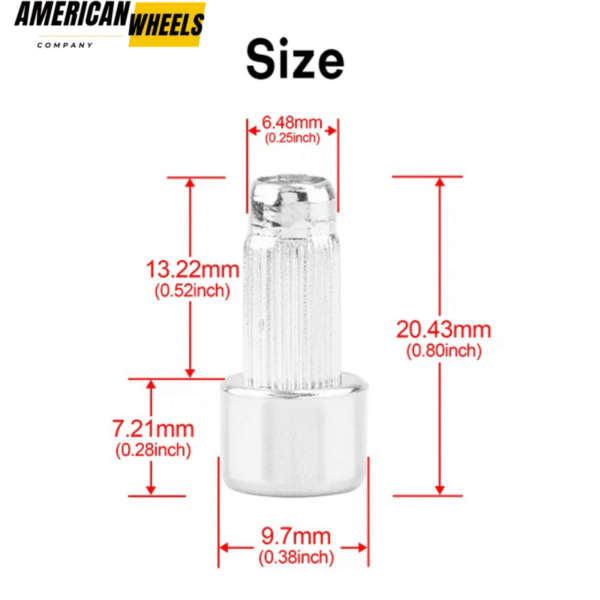 100pcs 9.7mm Wheel Rivets Decoration Replacement for 6.3mm Hole Rim Lip Rivets - 23112224 - Image 4